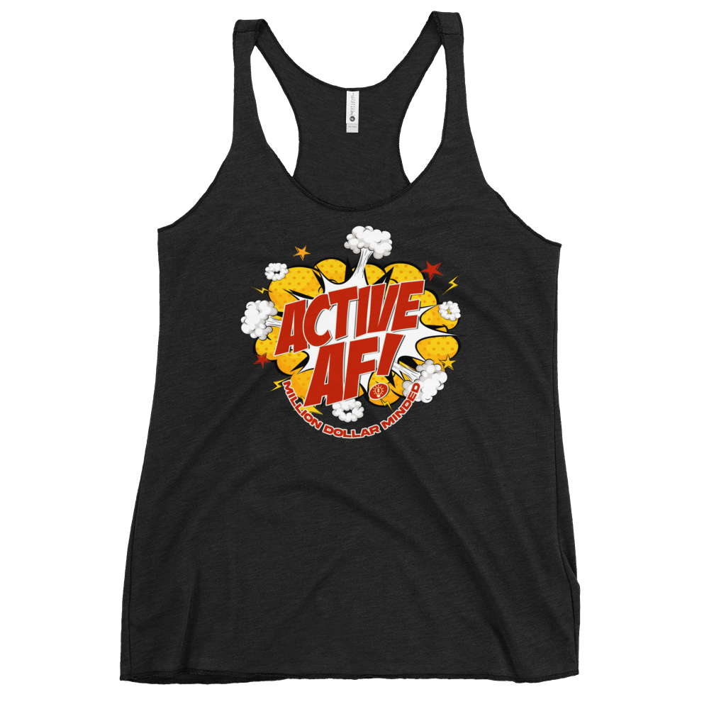 Active AF Animated Women's Racerback Tank Top