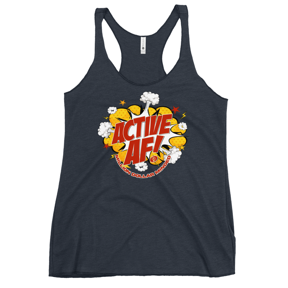 Active AF Animated Women's Racerback Tank Top