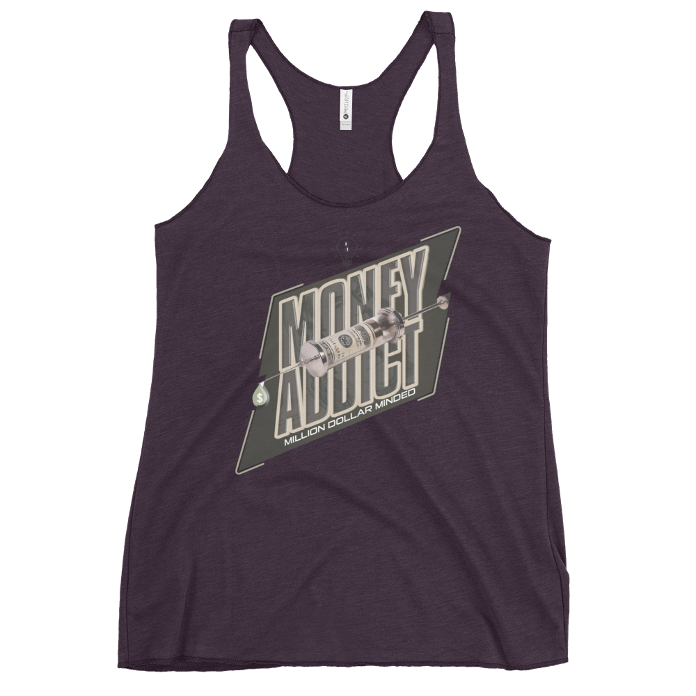 Money Addict Women's Racerback Tank Top