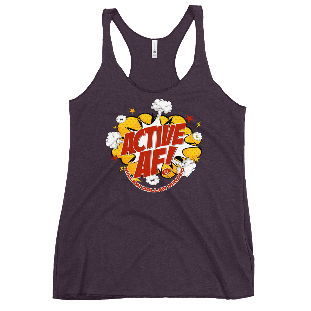 Active AF Animated Women's Racerback Tank Top