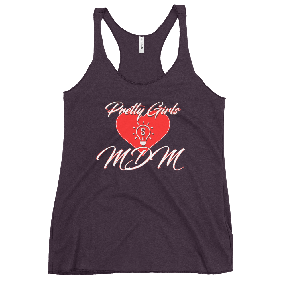 Pretty Girls Love MDM Women's Racerback Tank Top