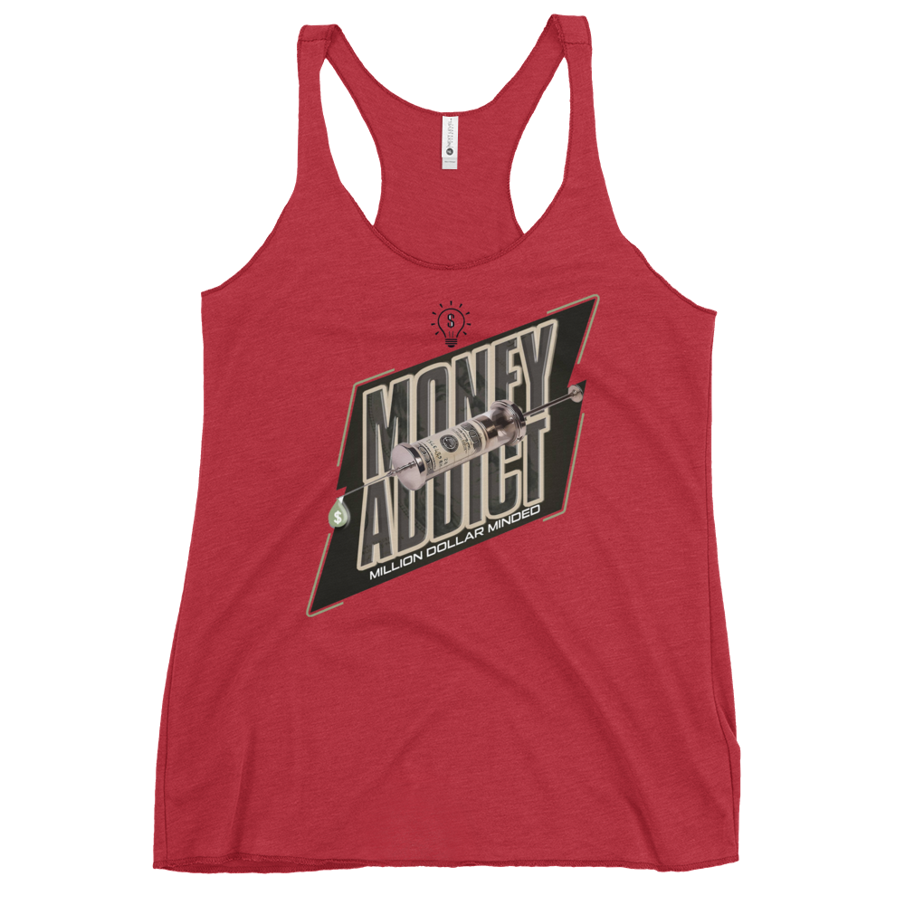 Money Addict Women's Racerback Tank Top