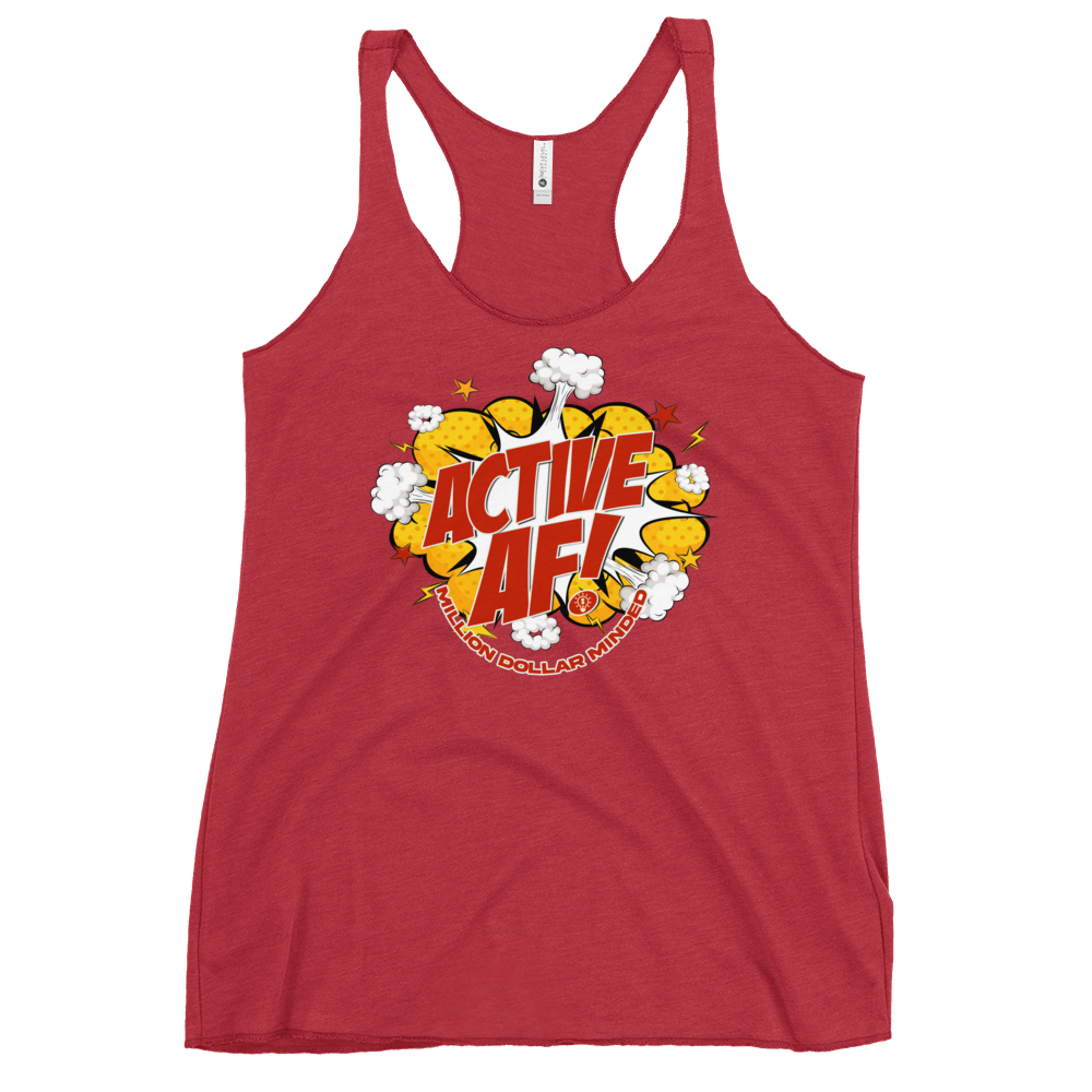 Active AF Animated Women's Racerback Tank Top