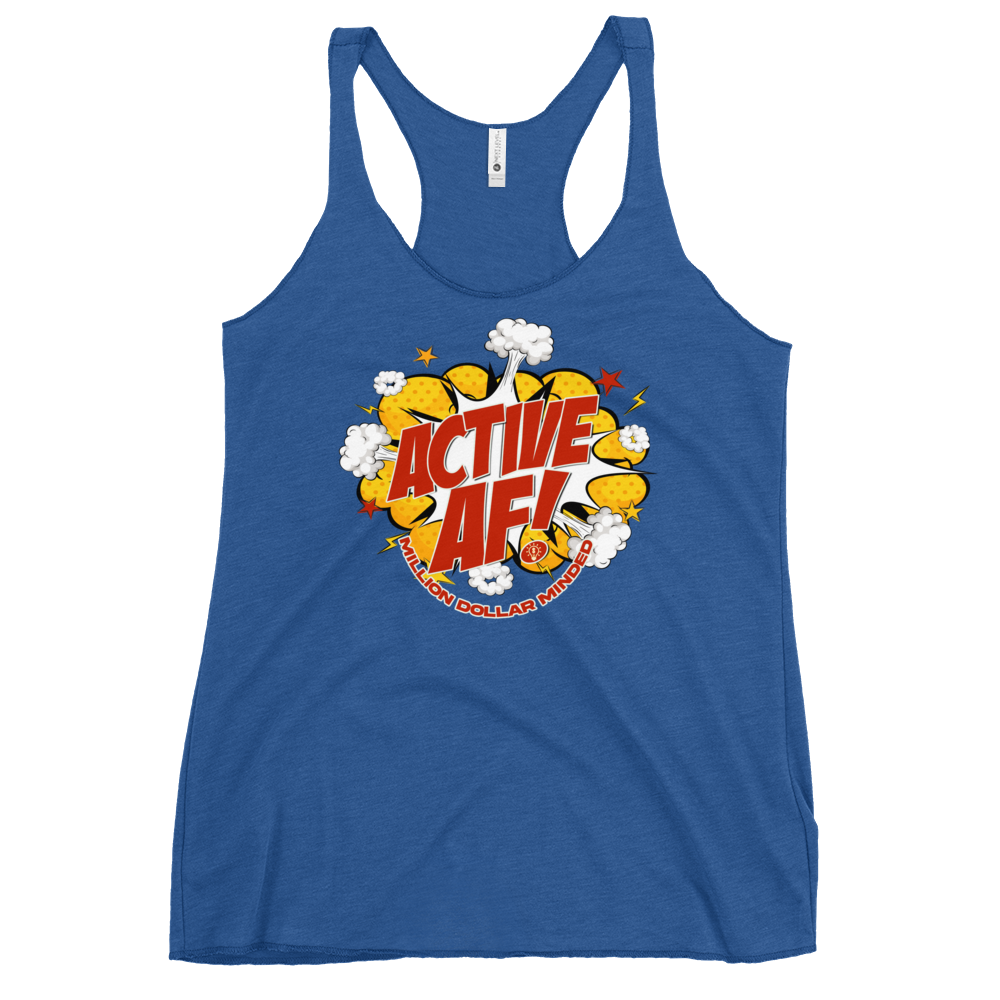 Active AF Animated Women's Racerback Tank Top