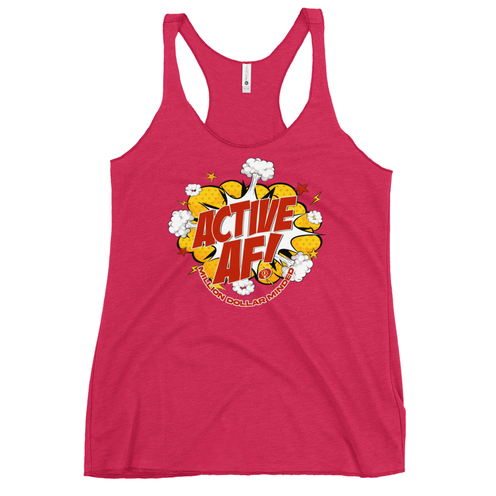 Active AF Animated Women's Racerback Tank Top