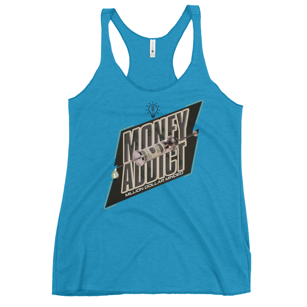 Money Addict Women's Racerback Tank Top