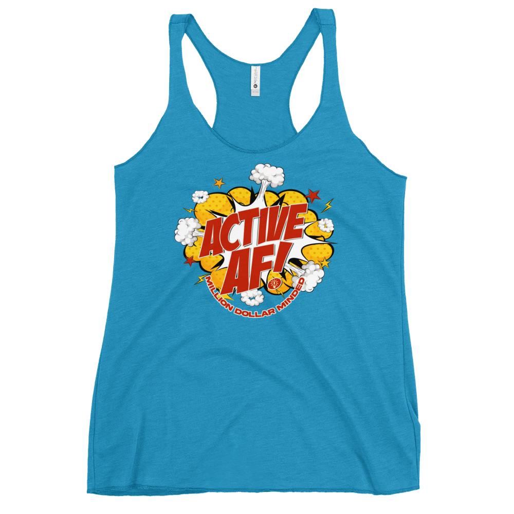 Active AF Animated Women's Racerback Tank Top