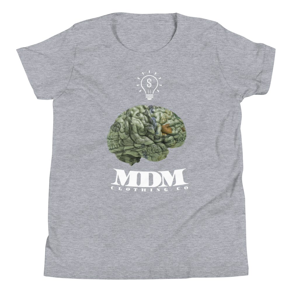 MDM Money On My Mind White Text Kid's Short-Sleeve T-Shirt