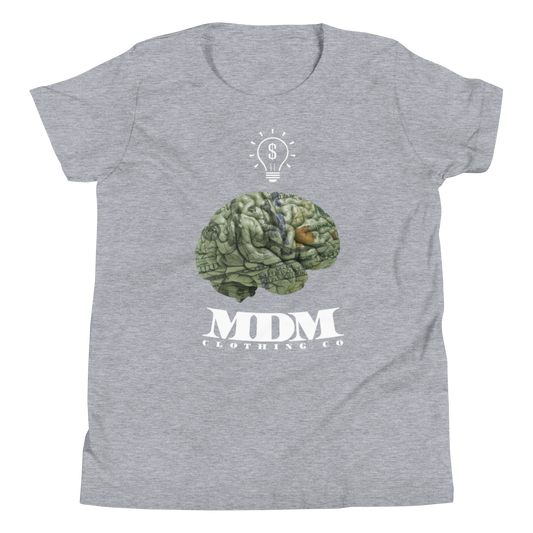 MDM Money On My Mind White Text Kid's Short-Sleeve T-Shirt