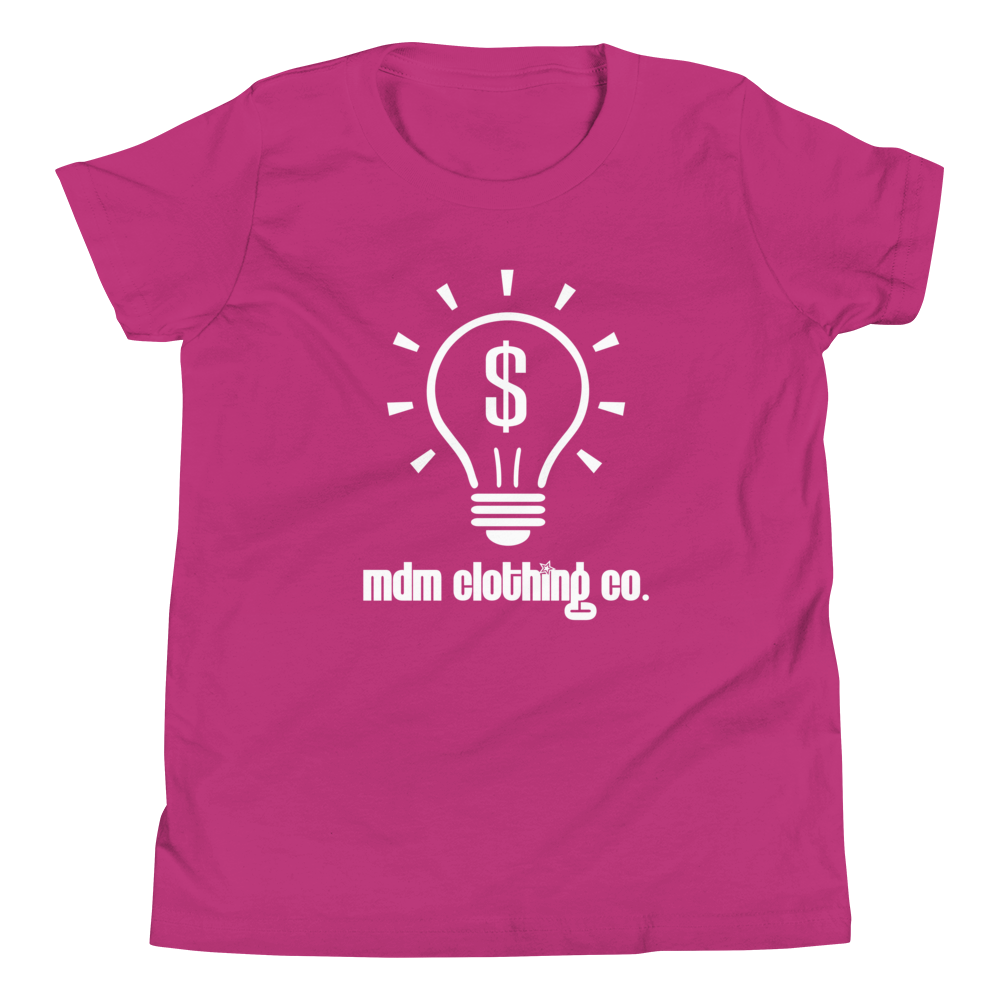 MDM Clothing Co. White Text Kid's Short-Sleeve T-Shirt