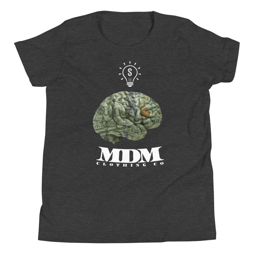 MDM Money On My Mind White Text Kid's Short-Sleeve T-Shirt
