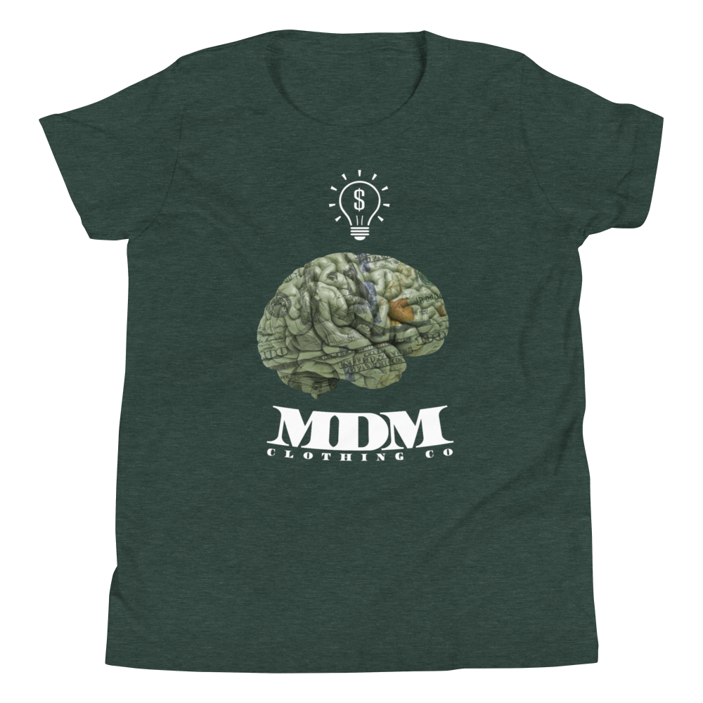 MDM Money On My Mind White Text Kid's Short-Sleeve T-Shirt