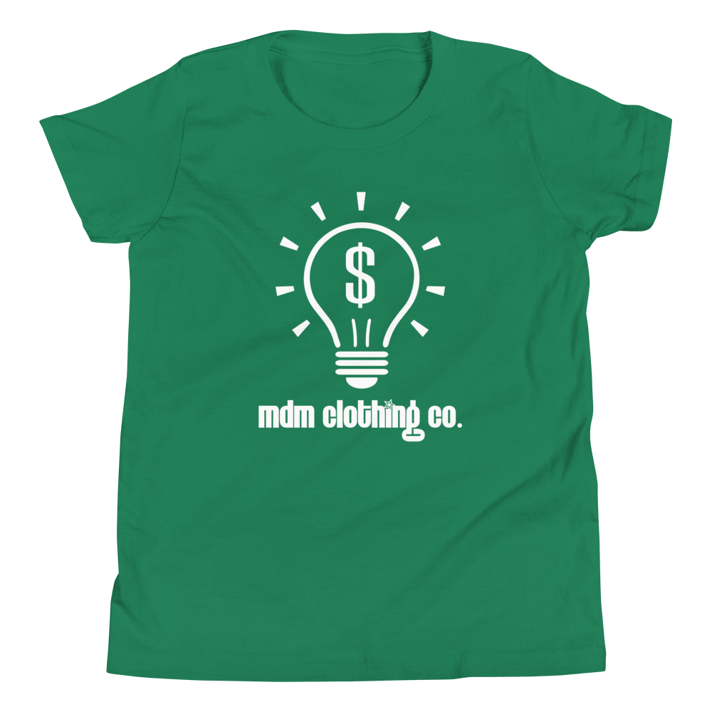 MDM Clothing Co. White Text Kid's Short-Sleeve T-Shirt