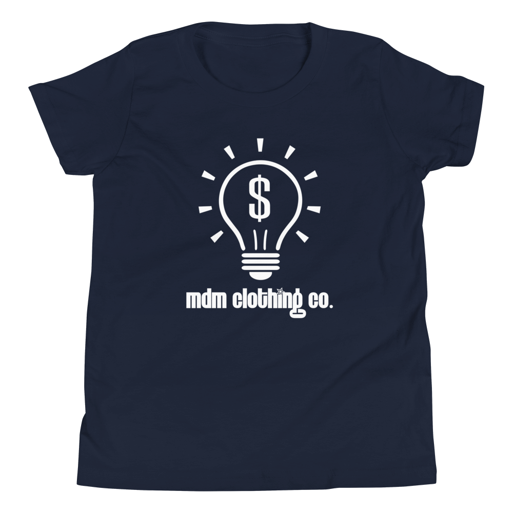 MDM Clothing Co. White Text Kid's Short-Sleeve T-Shirt