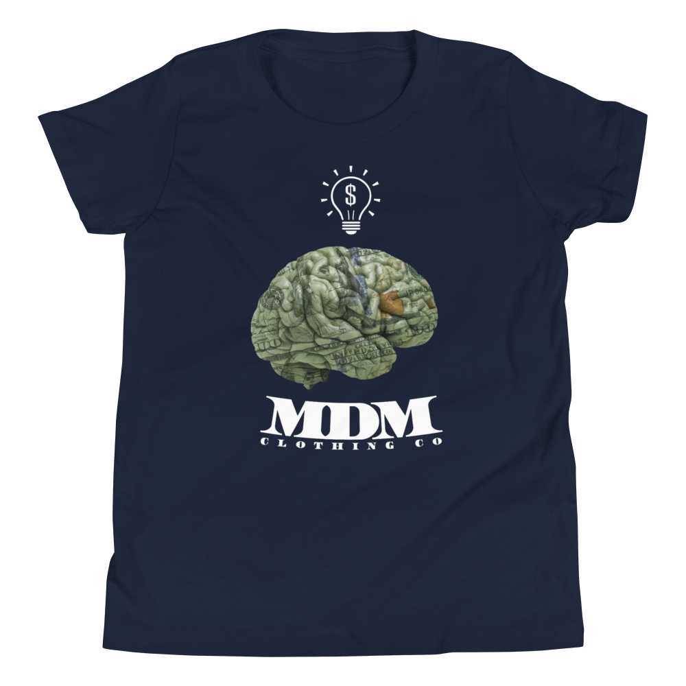 MDM Money On My Mind White Text Kid's Short-Sleeve T-Shirt