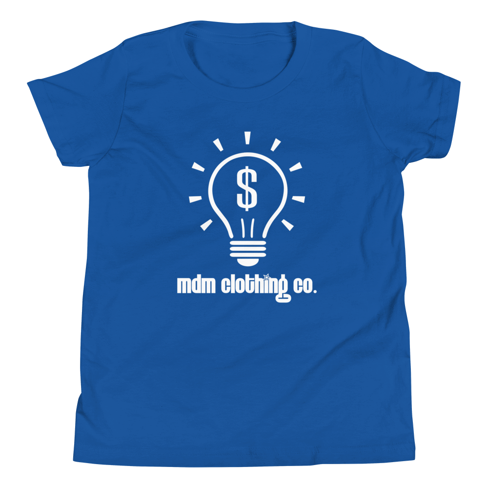 MDM Clothing Co. White Text Kid's Short-Sleeve T-Shirt