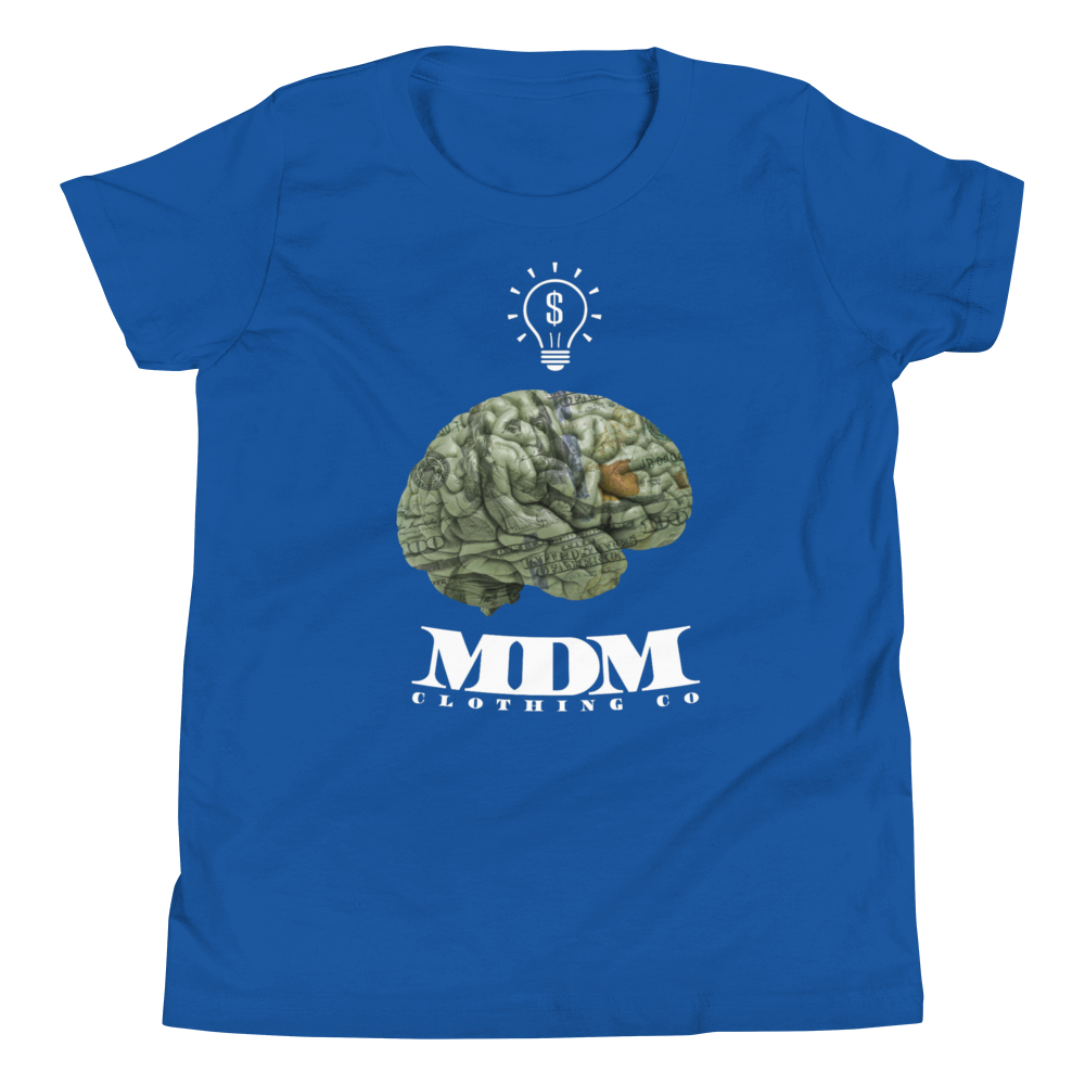 MDM Money On My Mind White Text Kid's Short-Sleeve T-Shirt