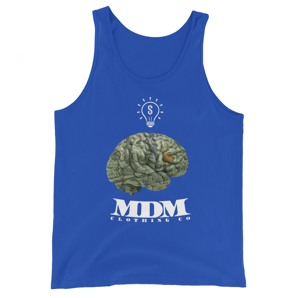 MDM Money On My Mind White Text Tank Top