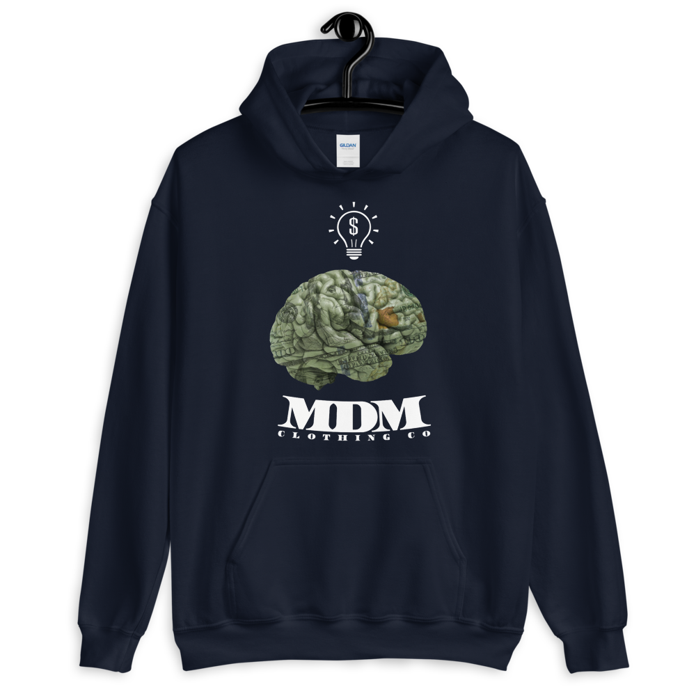 MDM Money On My Mind White Text Hoodie