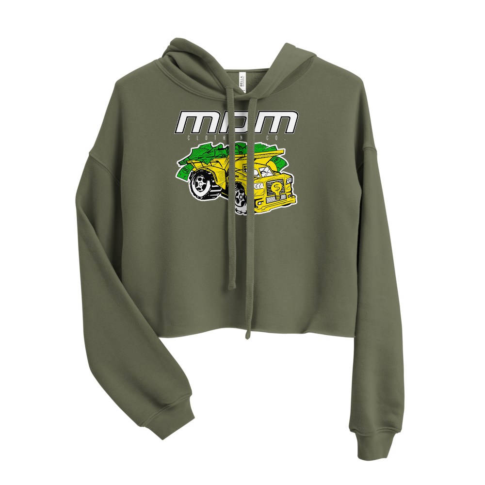 Money Truck Crop Hoodie