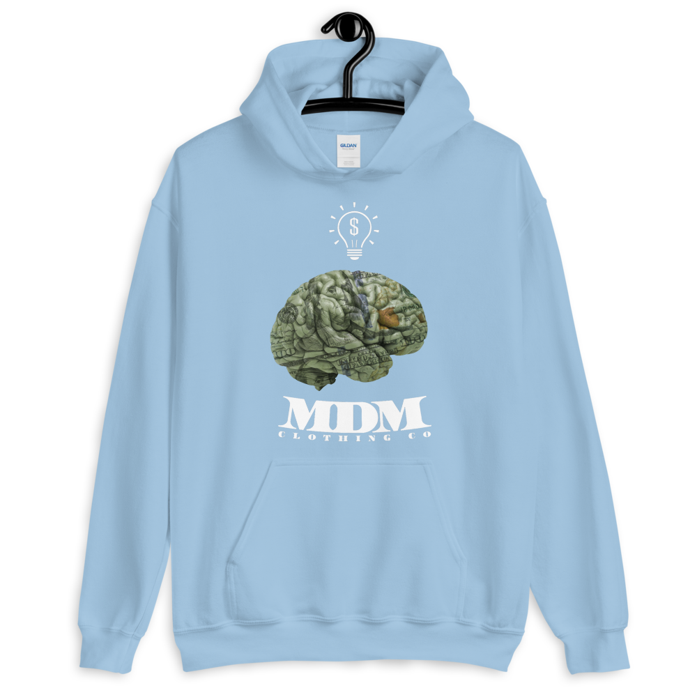 MDM Money On My Mind White Text Hoodie