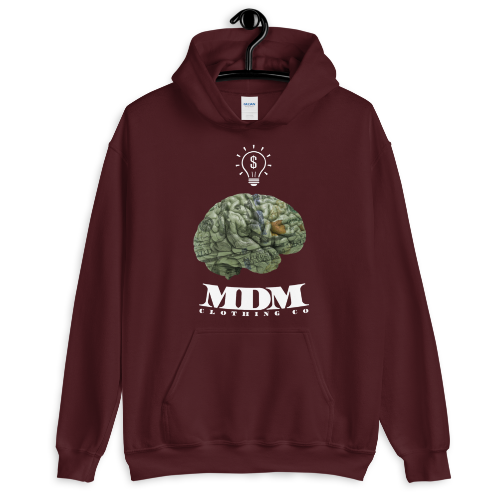 MDM Money On My Mind White Text Hoodie