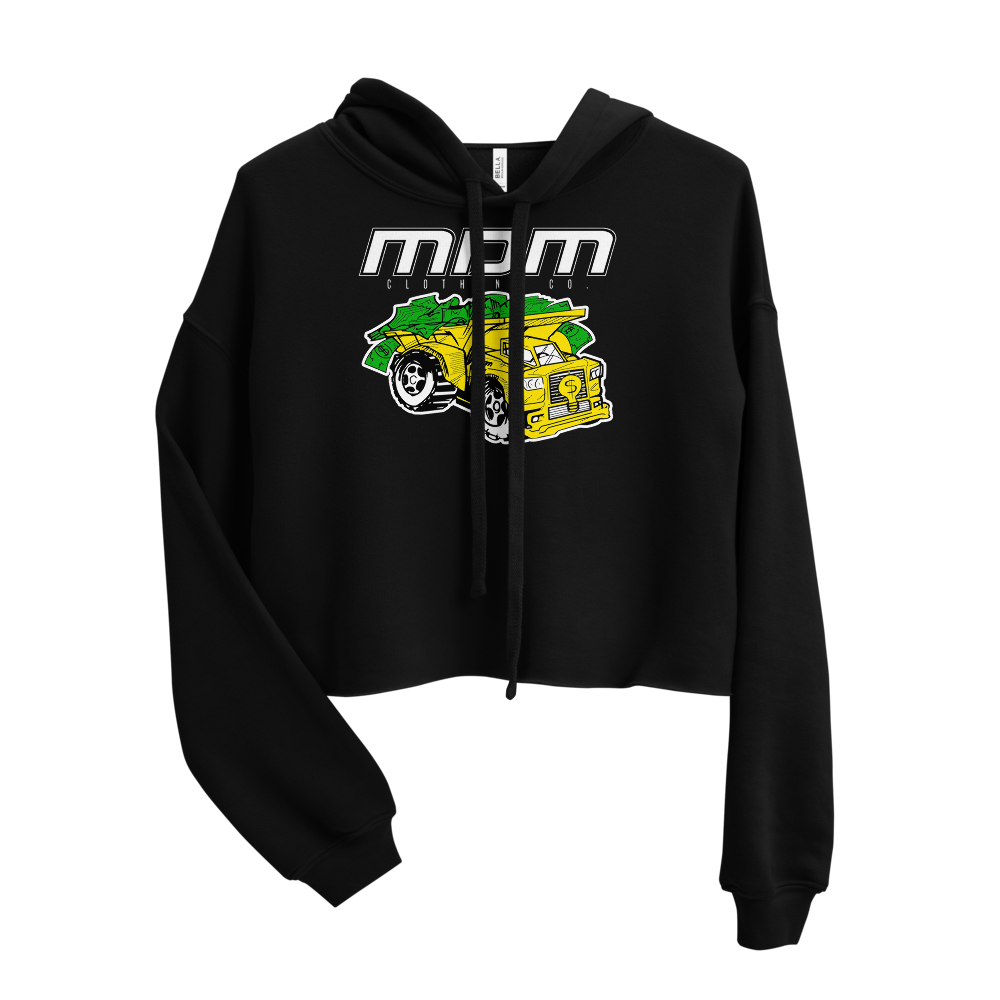 Money Truck Crop Hoodie