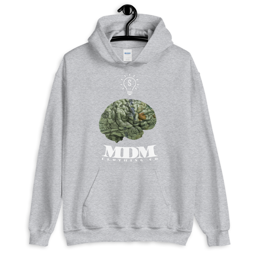 MDM Money On My Mind White Text Hoodie