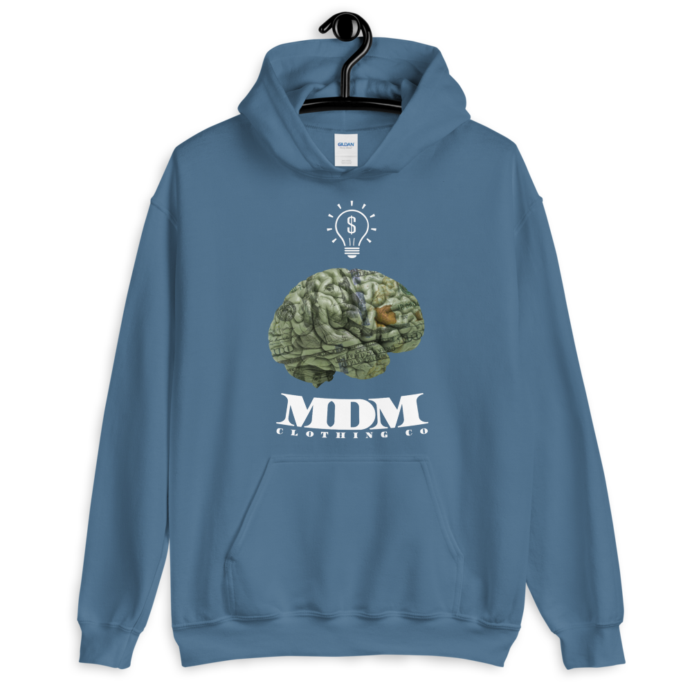 MDM Money On My Mind White Text Hoodie