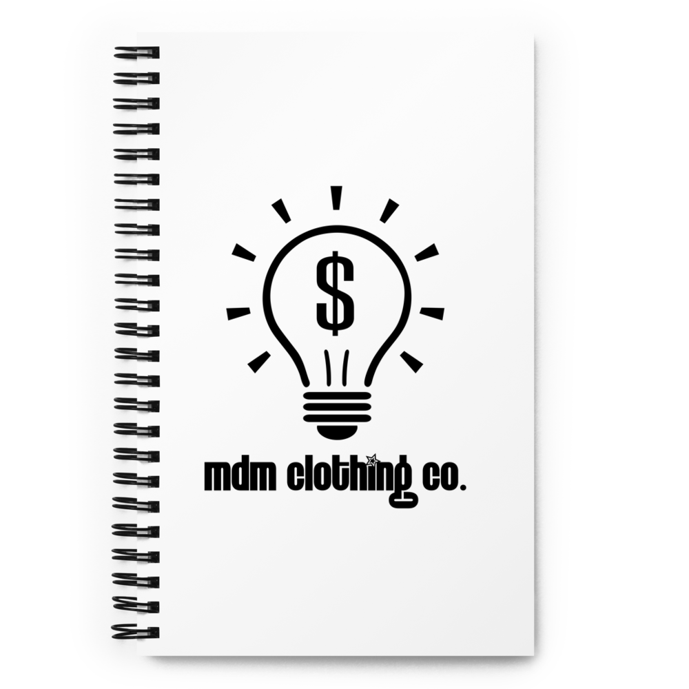 MDM Clothing Co. Spiral notebook