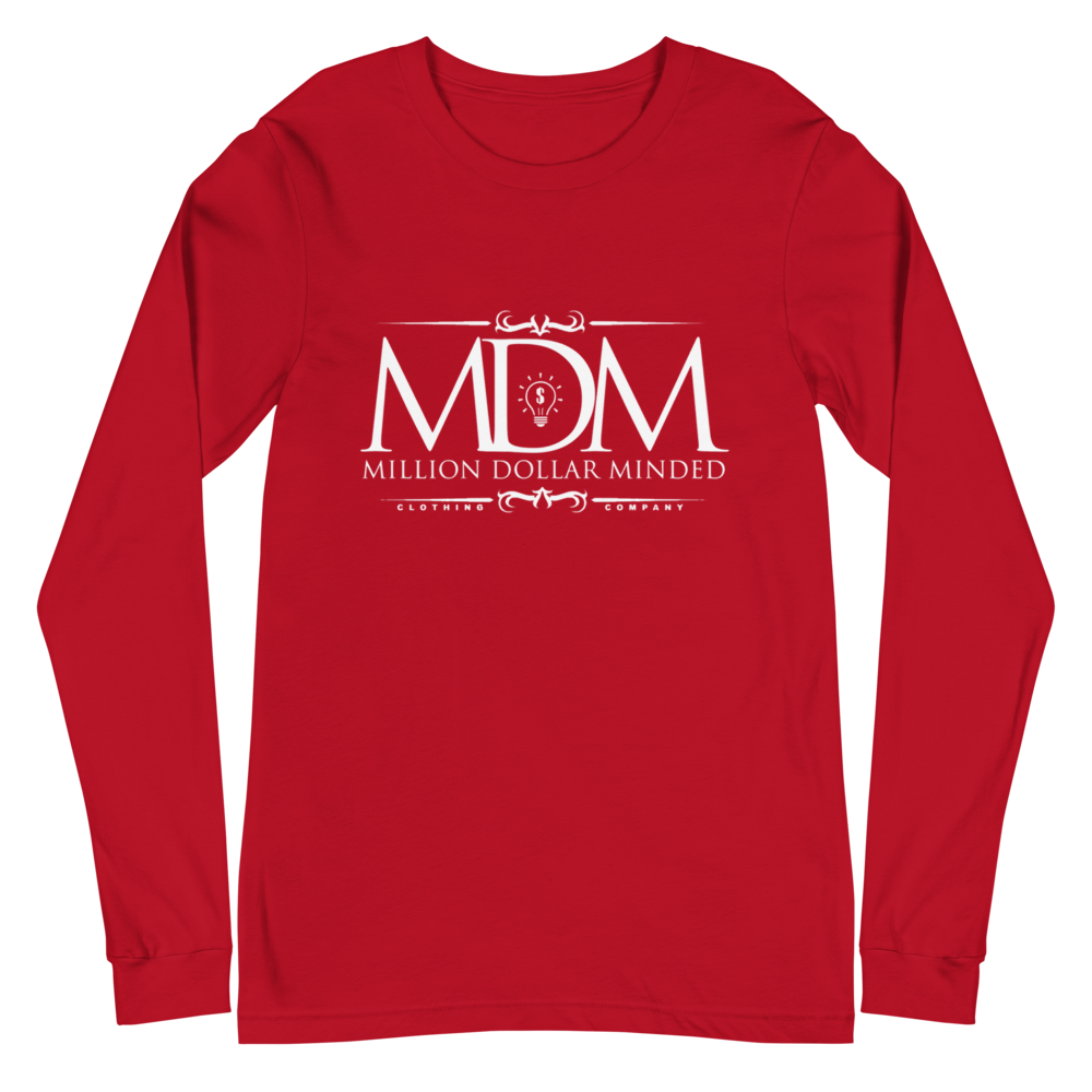 MDM Classy White Text Long Sleeve Tee