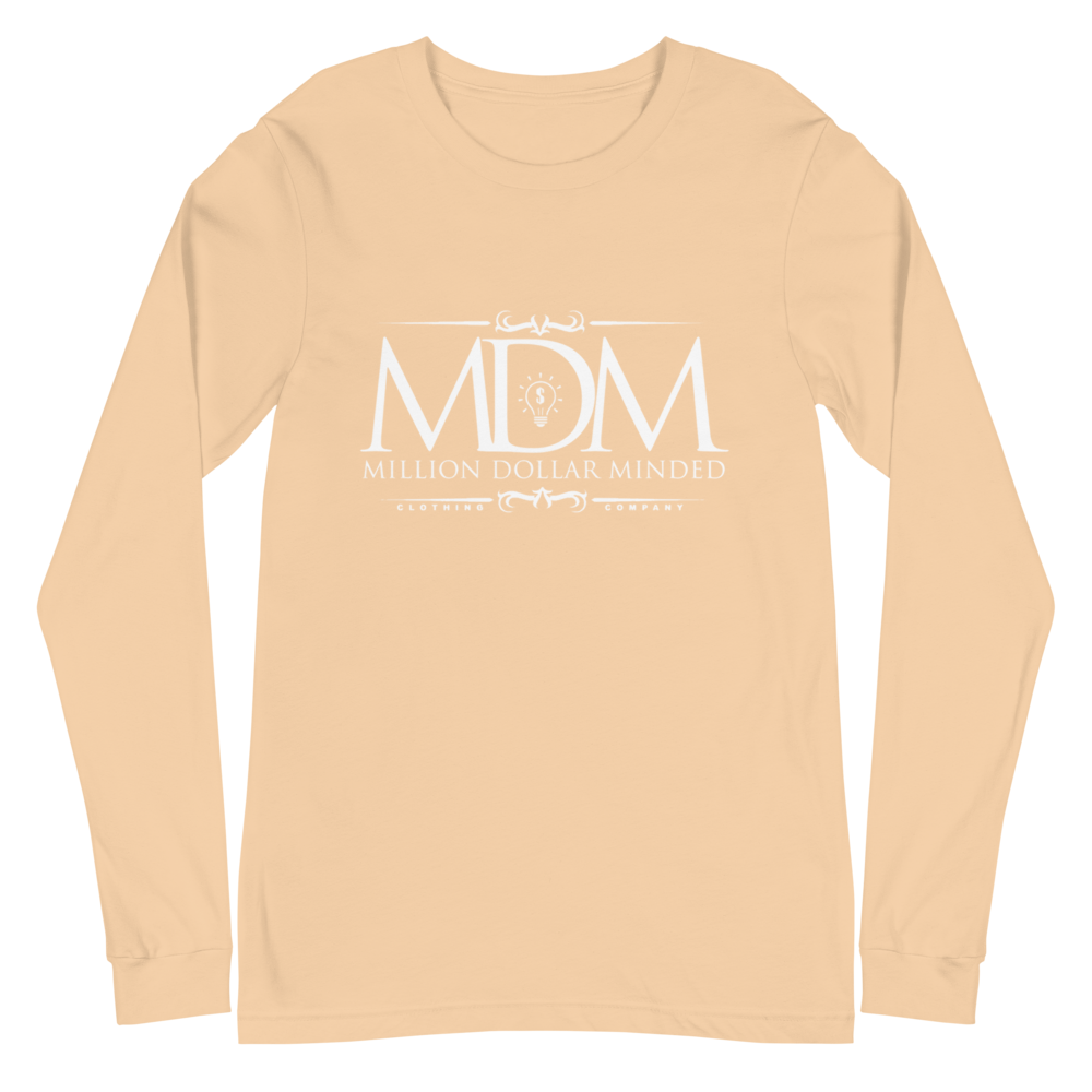 MDM Classy White Text Long Sleeve Tee