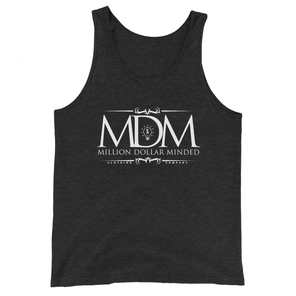 MDM Classy White Text Tank Top