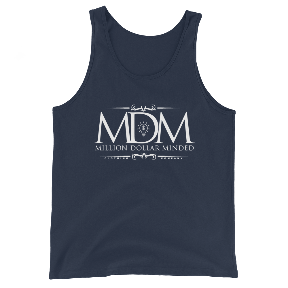 MDM Classy White Text Tank Top