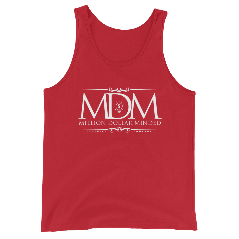 MDM Classy White Text Tank Top