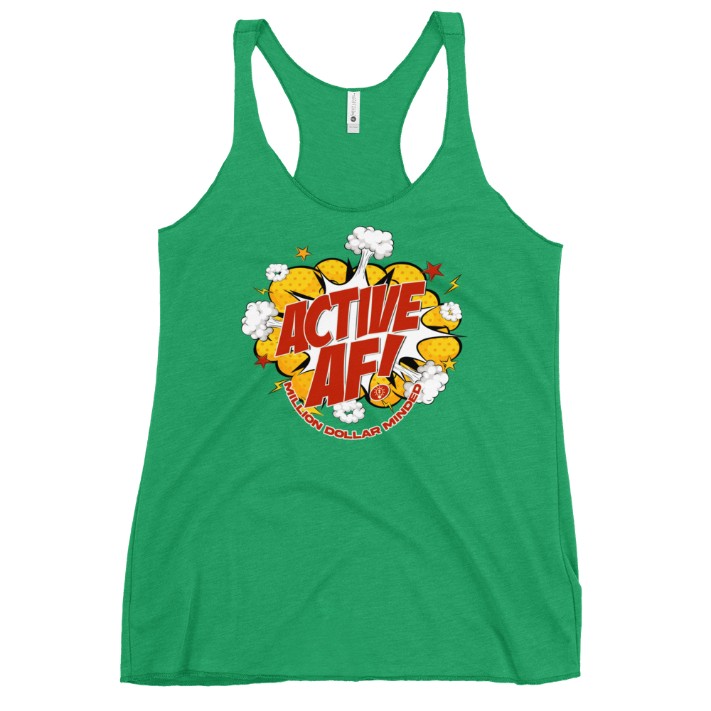 Active AF Animated Women's Racerback Tank Top