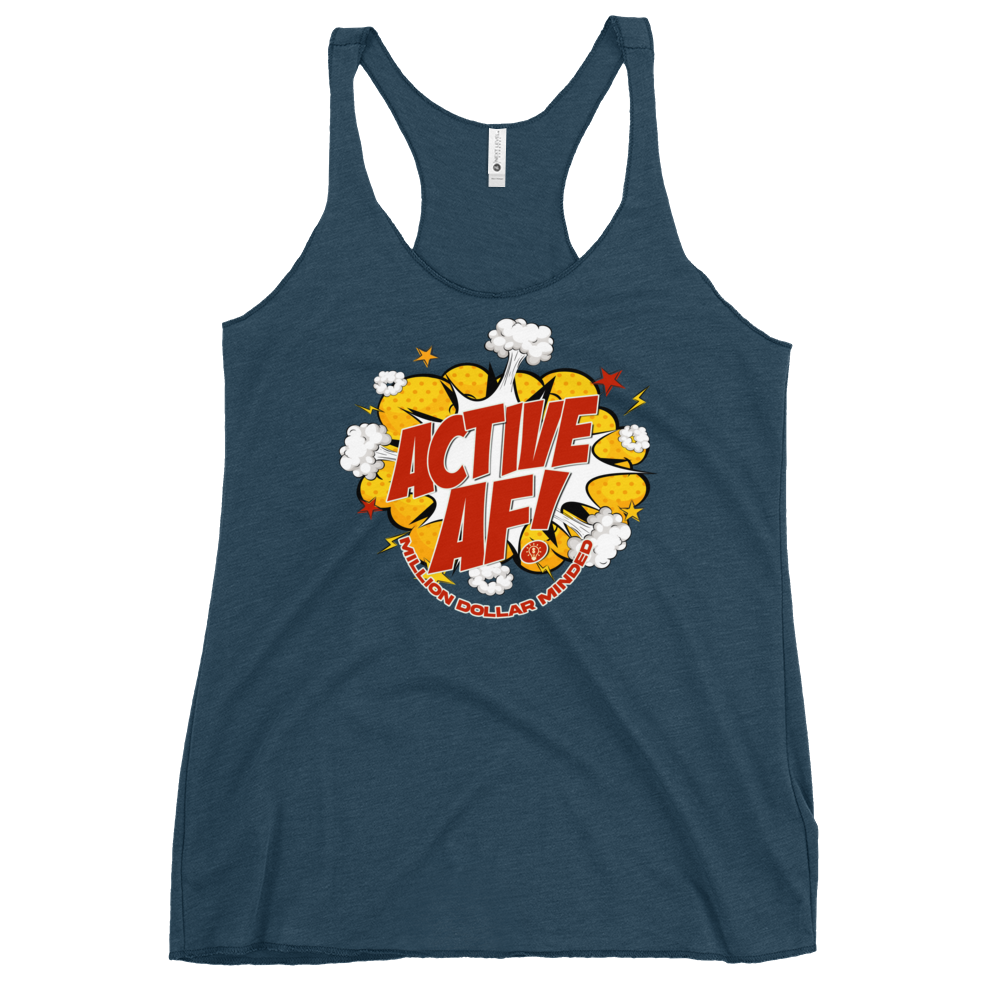 Active AF Animated Women's Racerback Tank Top