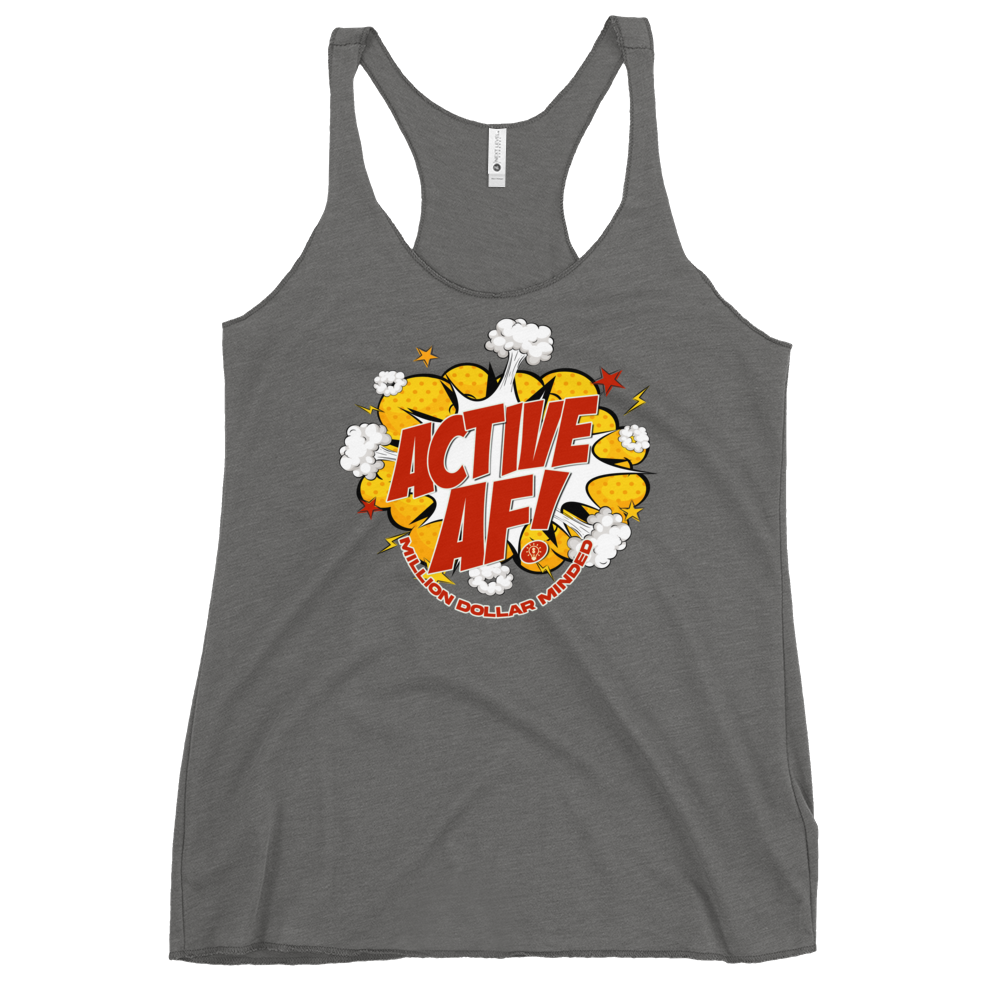 Active AF Animated Women's Racerback Tank Top